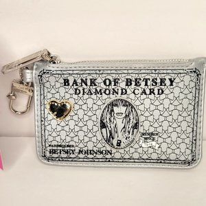Betsey Johnson - Bank of Betsey Diamond Card -ID Credit Card Case